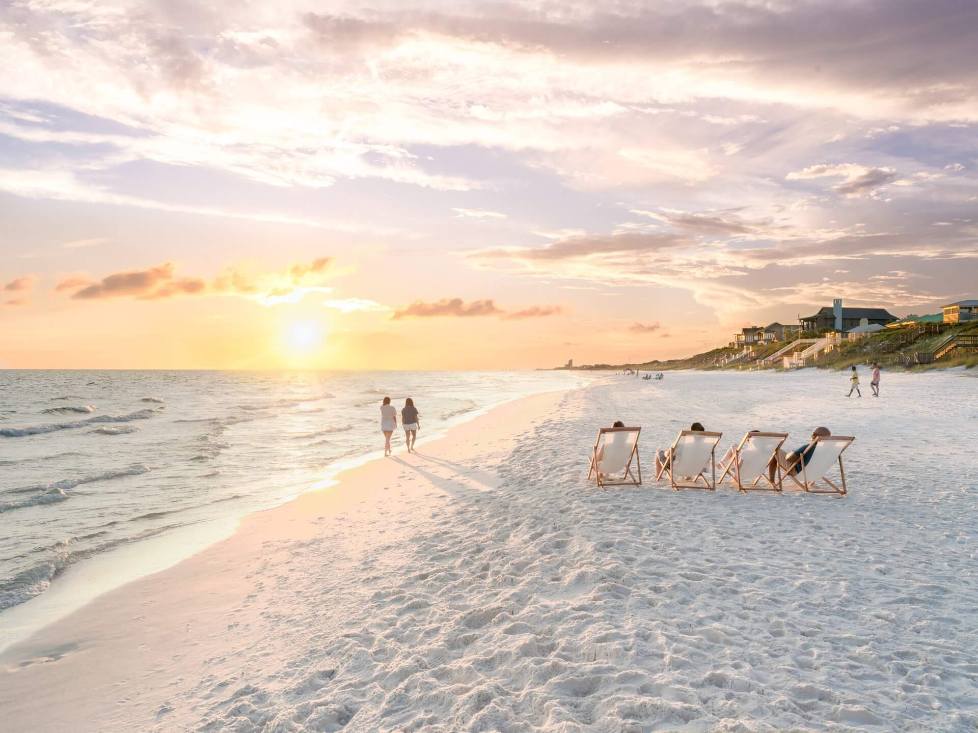 Sunset on the beach