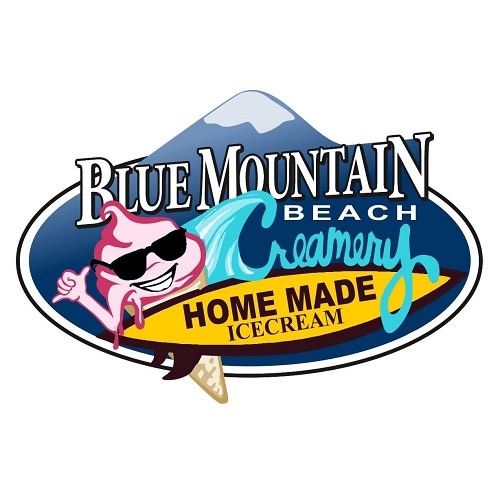 Blue Mountain Beach Creamery logo.