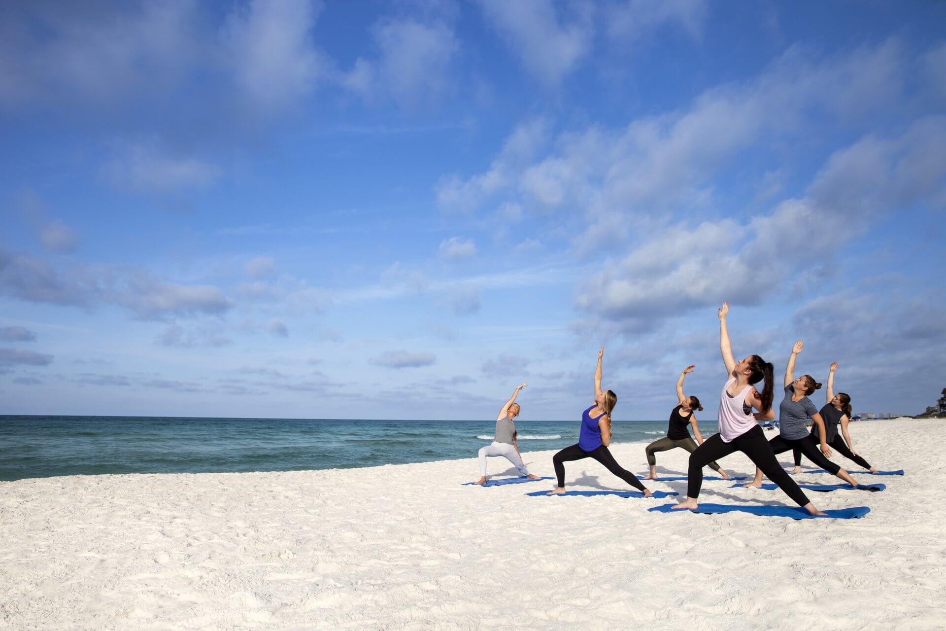 Yoga on the beach