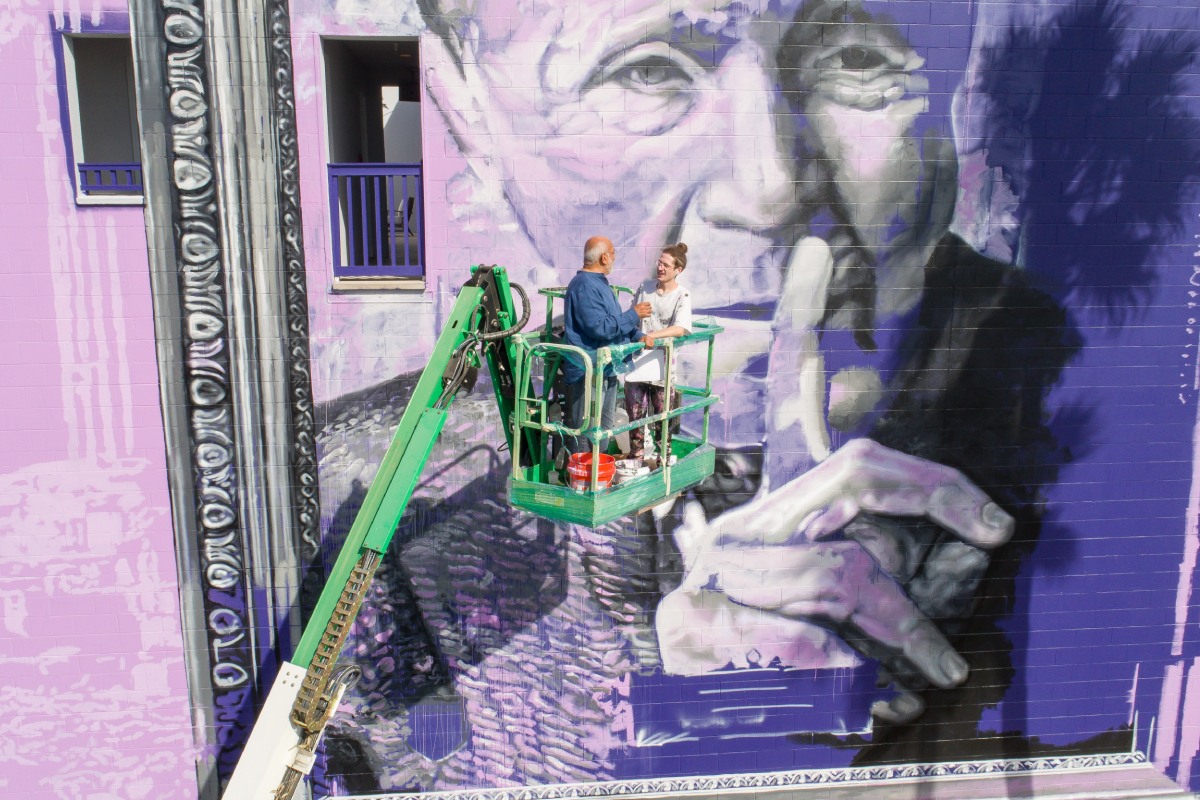 Vincent Scully Mural in Seaside