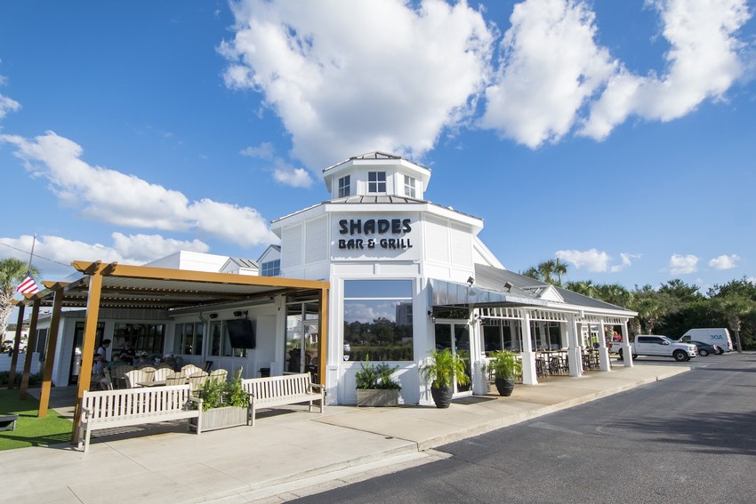 Exterior of Shades Bar & Grill