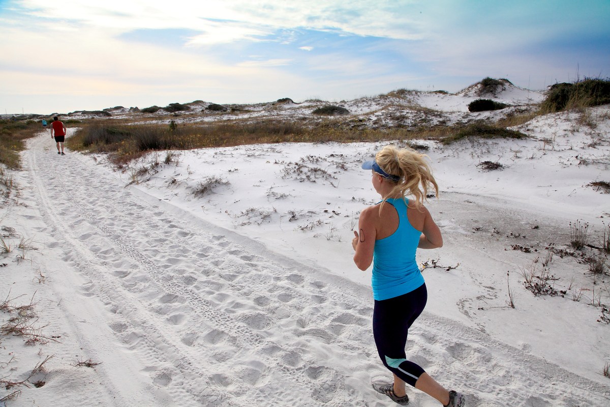 Running on the Beach in South Walton