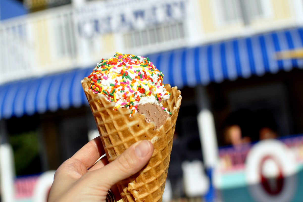 Ice Cream Cone with Sprinkles