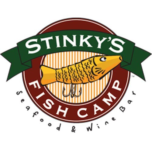 Stinky's Fish Camp logo.