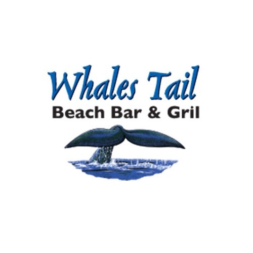Whale's Tail Beach Bar & Grill logo.