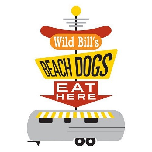 Wild Bill's Beach Dogs logo.