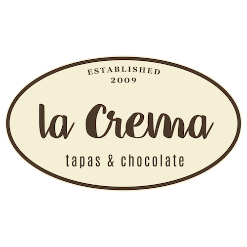 La Crema-Tapas and Chocolate logo.