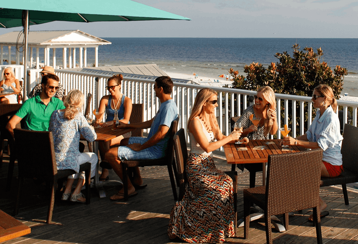 Outdoor Dining at Bud & Alley's in Seaside